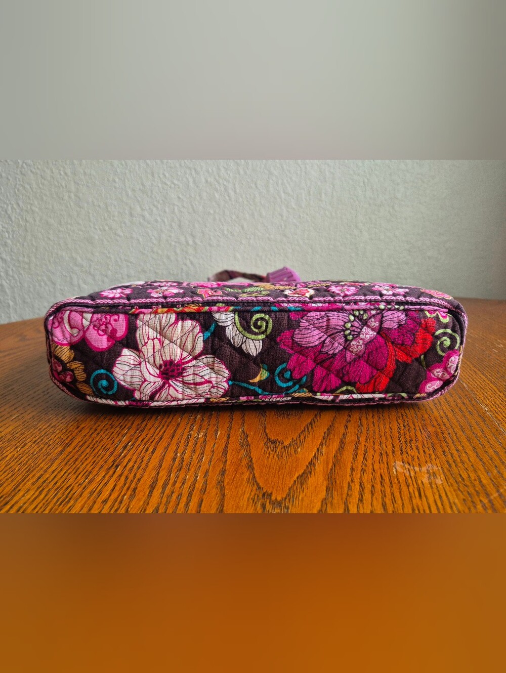 Vera Bradley Mod Floral Pink Tic Tac Tote Shoulder Bag - Picture 7 of 7
